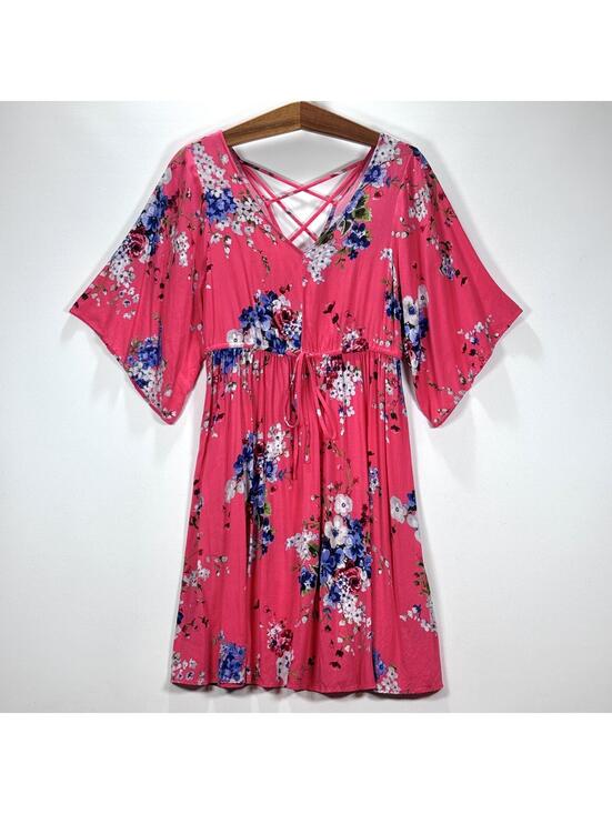 torrid Dresses & Skirts - Torrid Floral Cinched Waist Bell Sleeve Skater Dress - 0